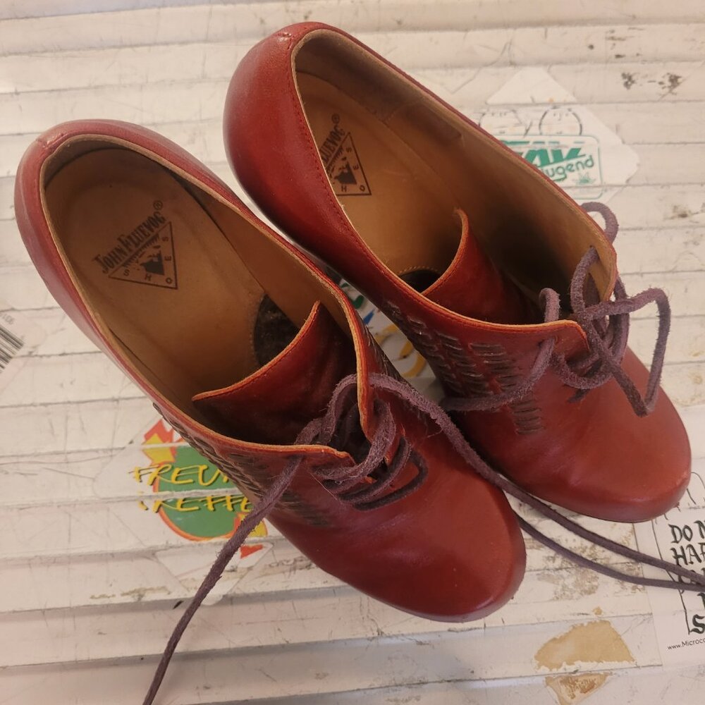 Red Fluevog 8 Booties - Picture 7 of 7